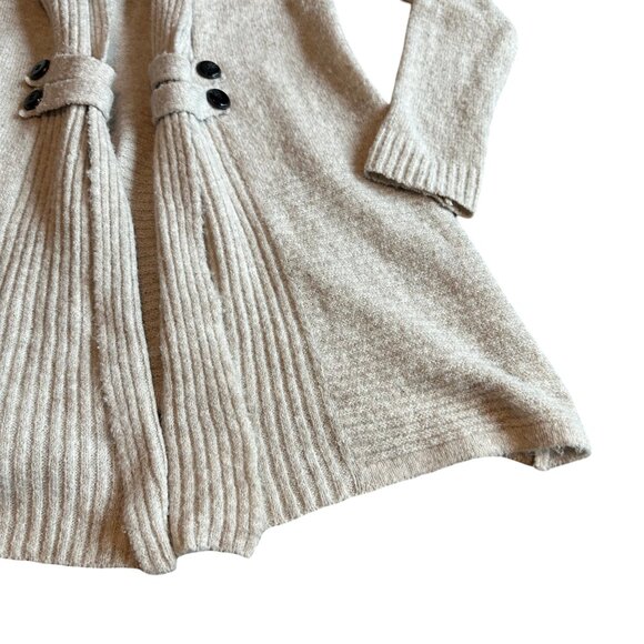 Fortune & Ivy Open-Front Long Length Cardigan Sweater Stretch Cozy Size Small - Picture 4 of 12
